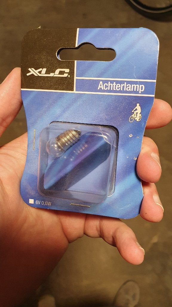 XLC Achterlamp 6V 0.6W, Fietsen en Brommers, Fietsaccessoires | Fietsverlichting, Ophalen of Verzenden, Nieuw, Dynamo, Achterlicht