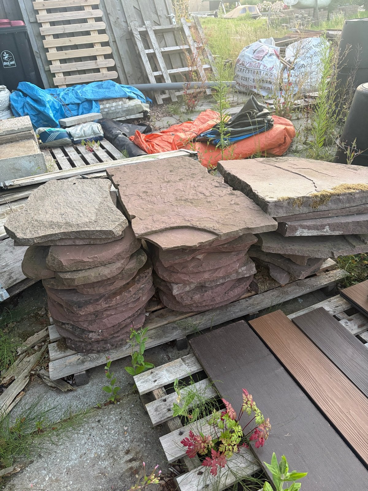 Flagstones, diverse maten, Tuin en Terras, Ophalen, Gebruikt, Terrastegels, Natuursteen