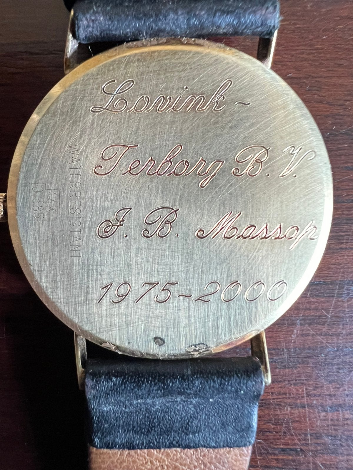 Foto 7 van Goud herenhorloge 3 stuks