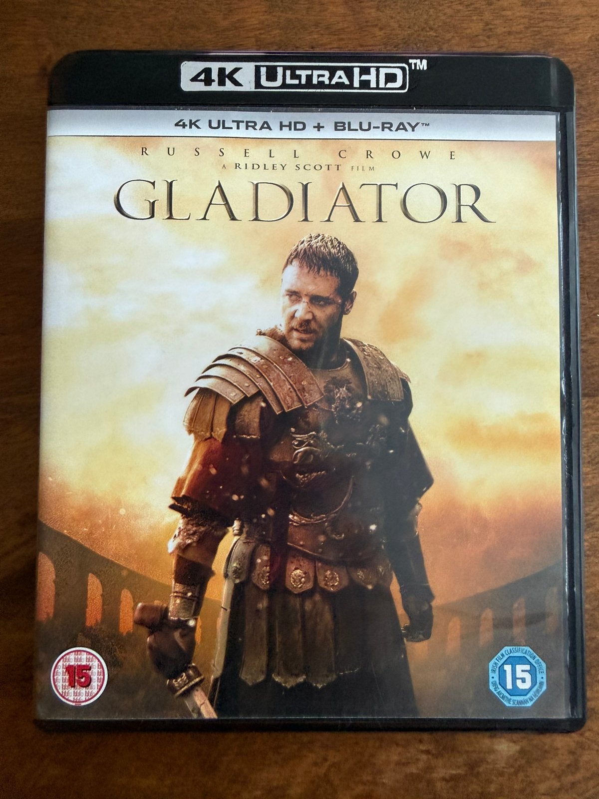 4K Blu Ray Gladiator met Russell Crowe, Verzenden, Zo goed als nieuw, 4K Ultra HD Blu-ray, Avontuur