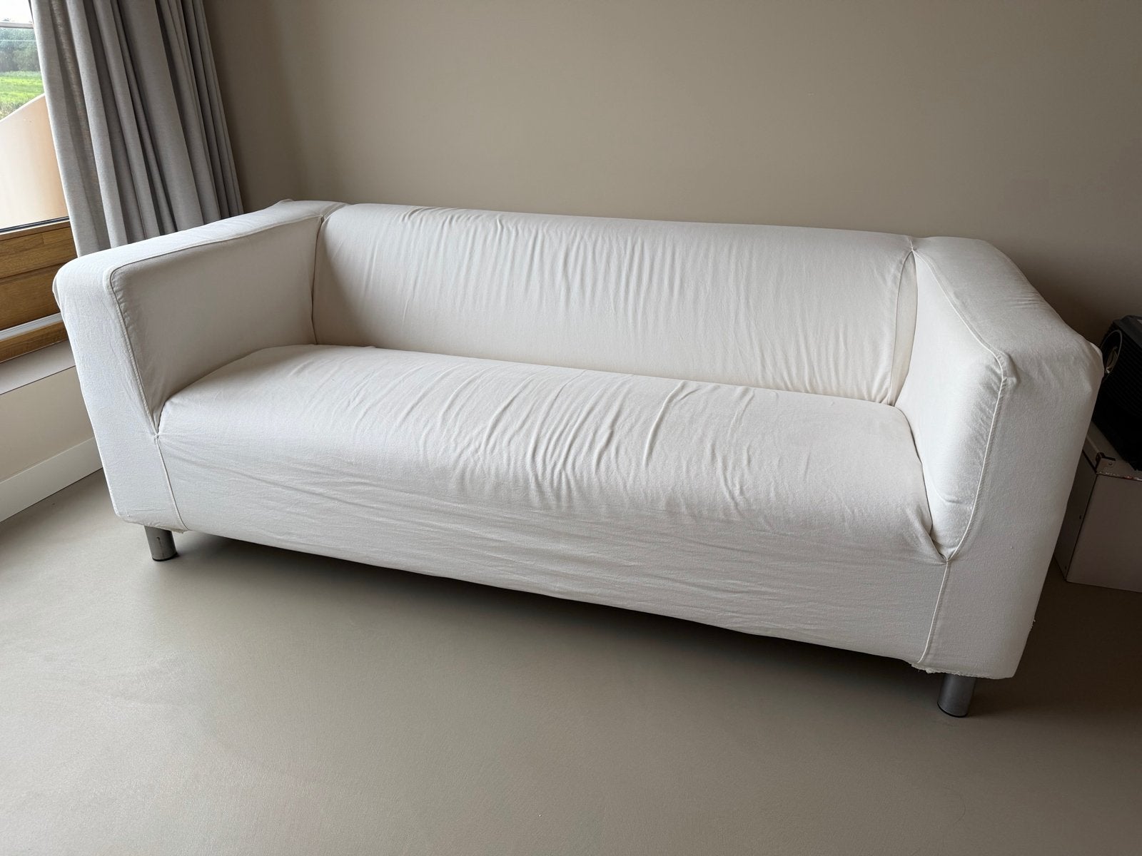 IKEA Klippan 2-zitsbank - Wit, Ophalen, Gebruikt, 150 tot 200 cm, Tweepersoons
