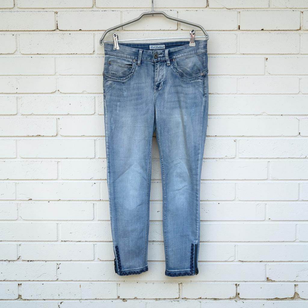 Red Button Jeans Maat 36 Lichtblauw Boho Straight Leg Lulu, Rb, Blauw, Rv, Ophalen of Verzenden
