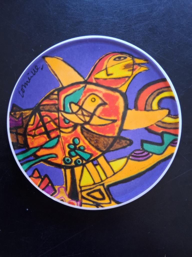 Corneille porseleinen onderzetter vogel *eureka*, Ophalen of Verzenden, Nieuw, Glas of Kopje