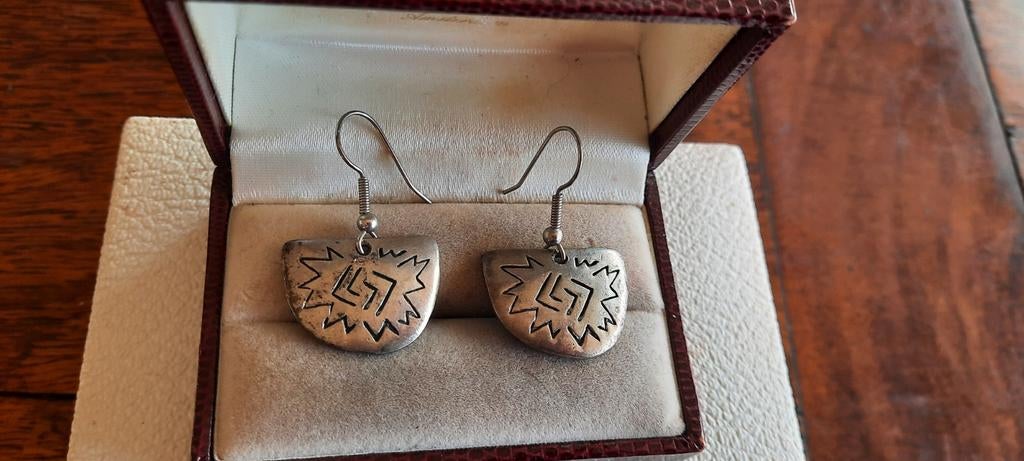 Vintage oorbellen, Navajo, Native American., Ophalen of Verzenden, Overige materialen