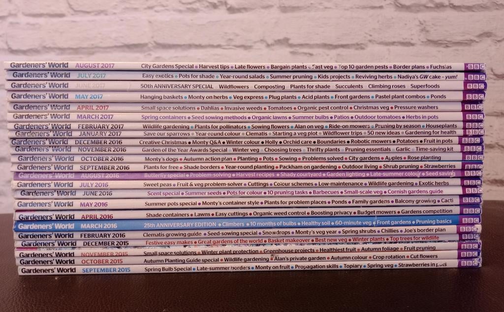 BBC Gardeners' World Magazine, 24 uitgaven Engelstalig., Ophalen, Gelezen