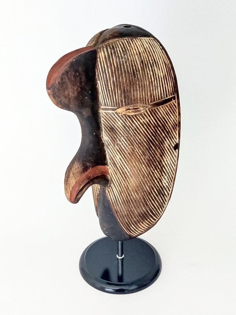 masker Luba Kifwebe vogelmasker, Hout, Gesneden, Masker, 35 cm
