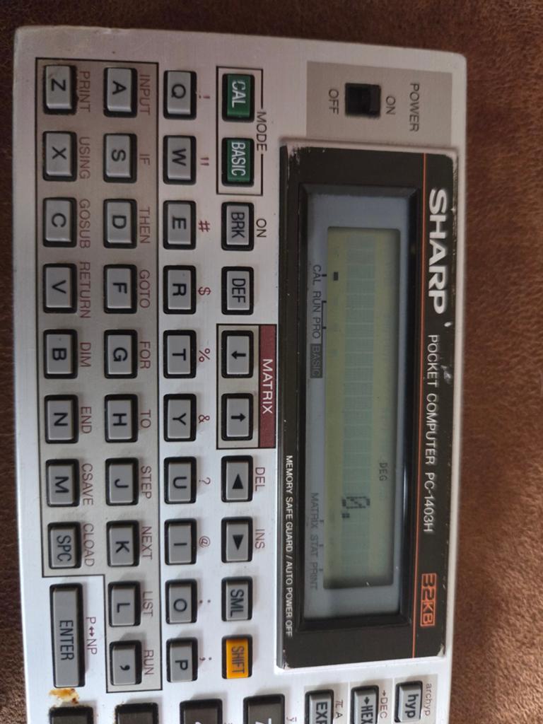 Sharp zak computer pc 1403 h pocket, Computers en Software, Vintage Computers, Ophalen