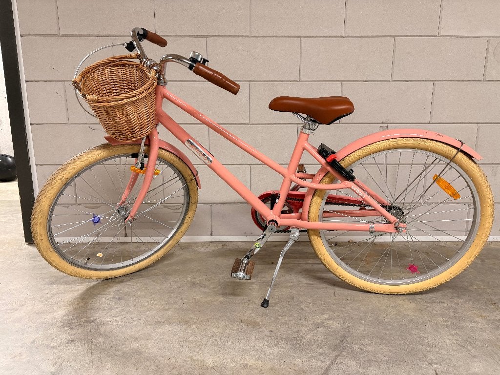 Amigo kinderfiets Urban 24 inch zalmroze, Ophalen, Gebruikt, Amigo, Terugtraprem