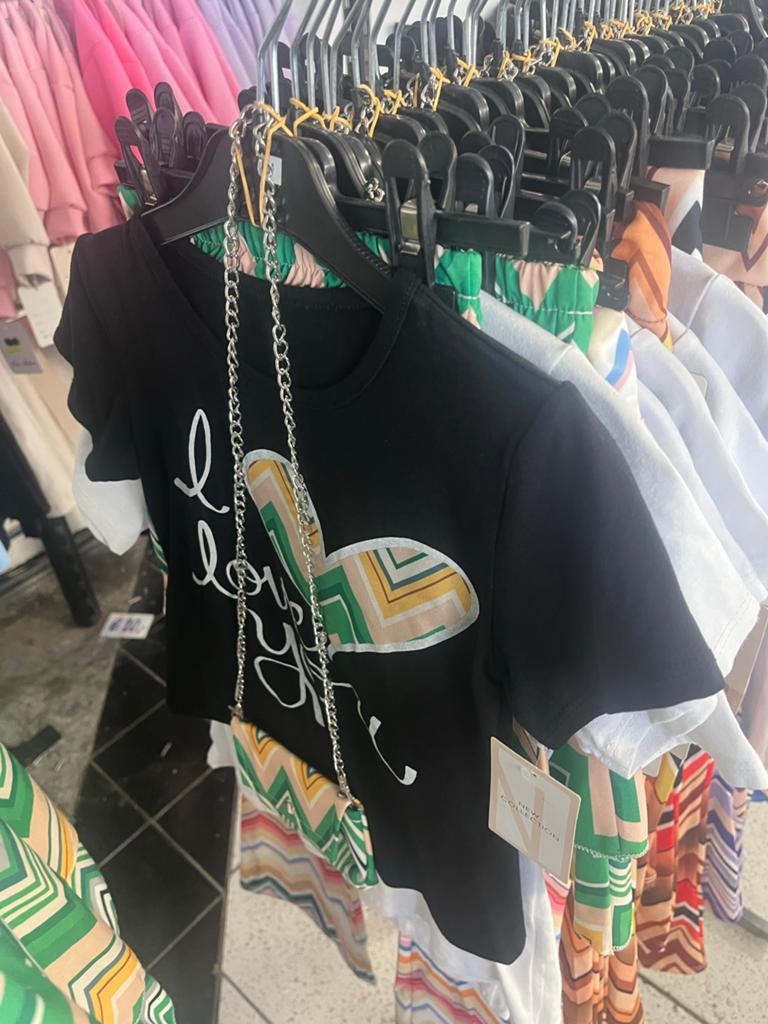 Restpartij: 5x.  3 delige set kinderrokjes, T-shirts & tasje, Kinderen en Baby's, 6151dg, Nieuw, Ophalen of Verzenden, Lilianbuis@gmail.com