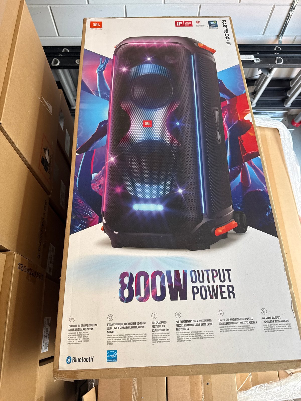 JBL PartyBox 710 - Krachtige Party Speaker met Lichteffecten, Audio, Tv en Foto, Luidsprekers, JBL, Party speaker, Nieuw, Bluetooth