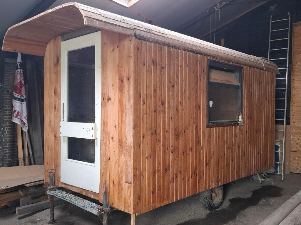 pipowagen te koop, Doe-het-zelf en Verbouw, Bouwketen en Schaftketen, Ophalen, Gebruikt