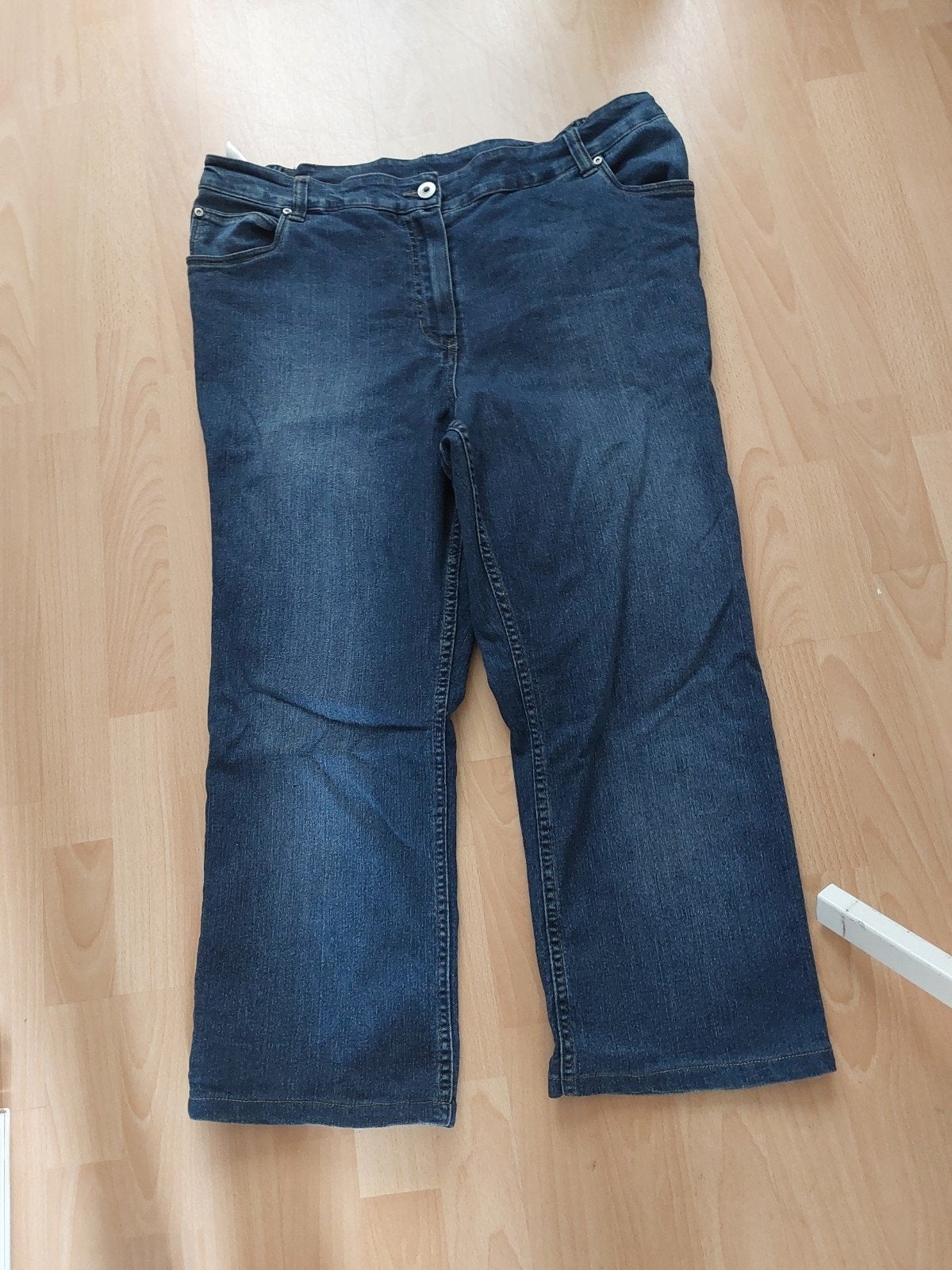 Comfortabele blauwe jeans  maat 50 yessicamet elastische tai, Ophalen of Verzenden, Gedragen, Blauw, Overige jeansmaten