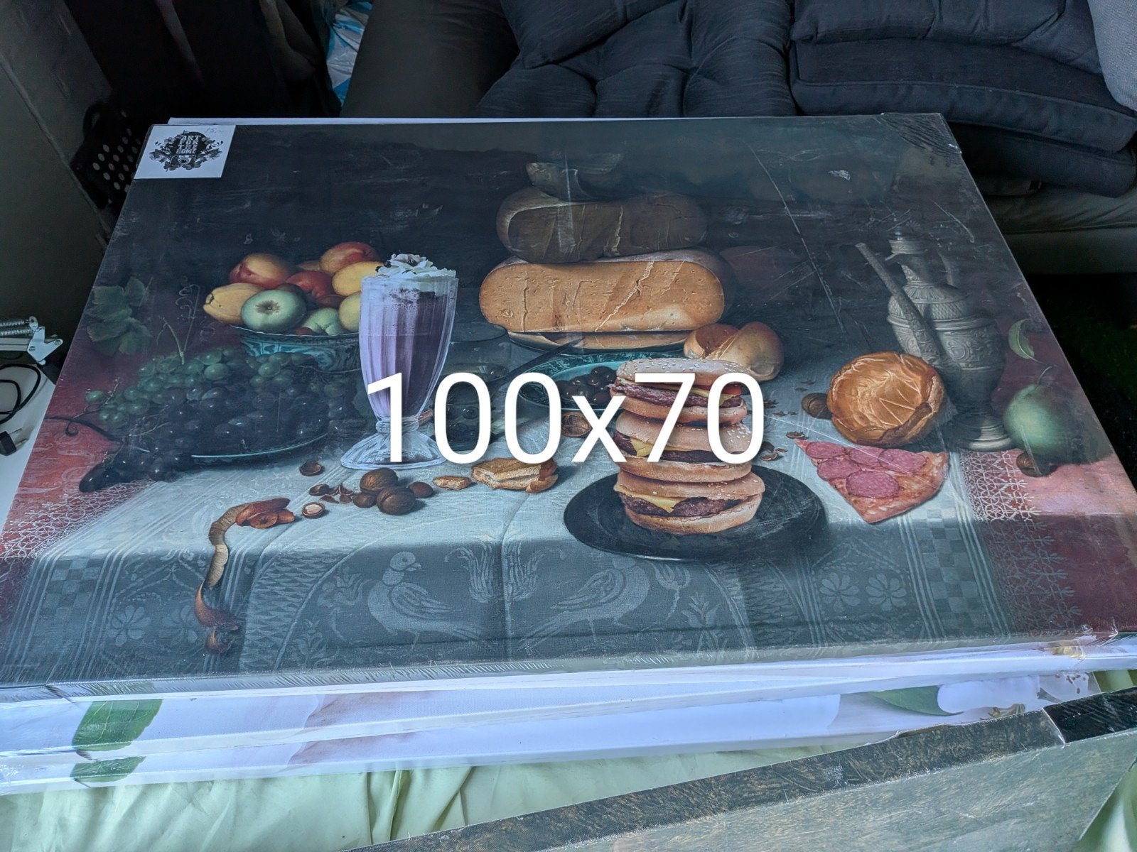Schilderij op canvasdoek eindezomeractie, Ophalen of Verzenden, Nieuw, Schilderij
