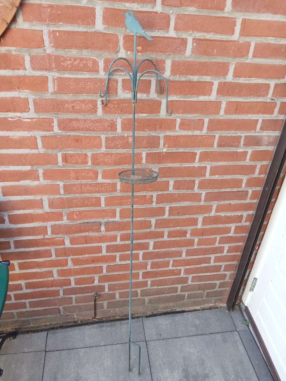 Decoratieve Tuinsteker met Vogel en voerhaken, Tuin en Terras, Ophalen of Verzenden