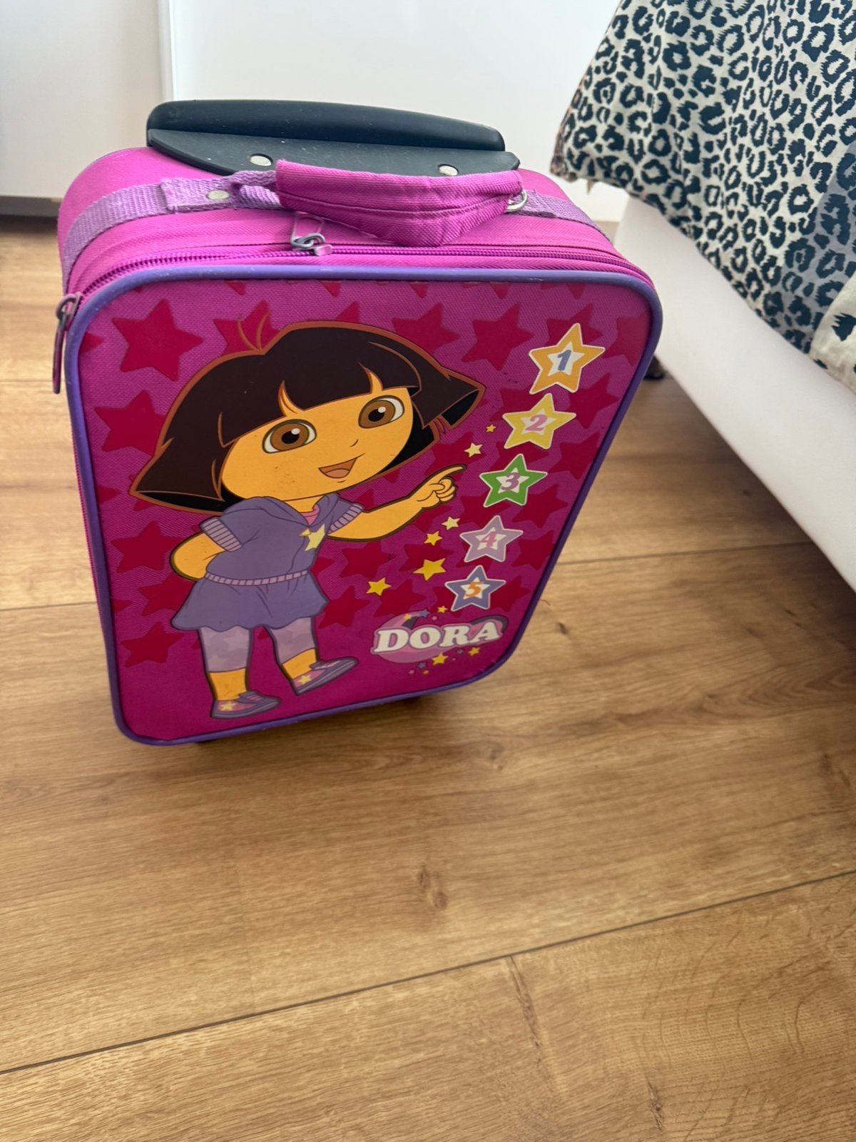 Kinderkoffer dora, Gebruikt, Hard kunststof, Minder dan 50 cm, Ophalen of Verzenden