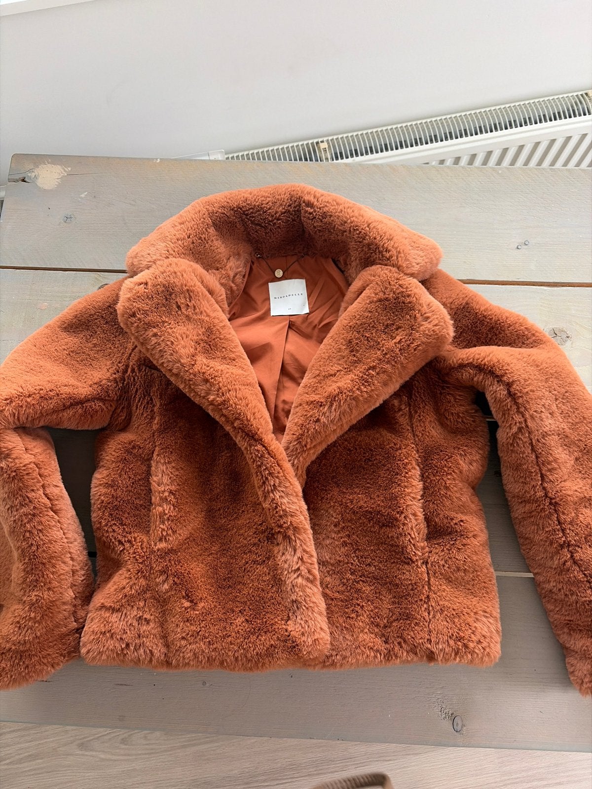 Rino & Pell Real Faux Jas Maat 36 Brique Kleur, Ophalen of Verzenden, Zo goed als nieuw, Maat 36 (S), Oranje