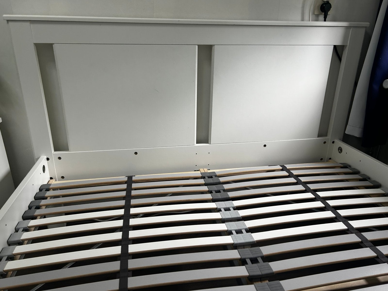 Bed 140 x 200  ikea songesand twijfelaar, Huis en Inrichting, Slaapkamer | Bedden, Wit, Tweepersoons, 200 cm, Hout