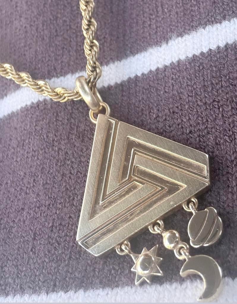 Aaron Basha abracadabra triangle nieuw,zie ad! Inc verzenden, Verzenden, Nieuw, Met edelsteen, Goud