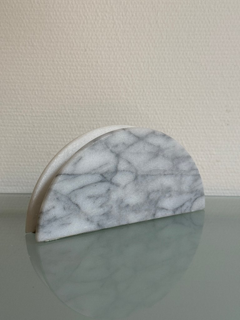 Zware marmeren vintage servethouder, Ophalen of Verzenden, Zo goed als nieuw, Modern, Wit