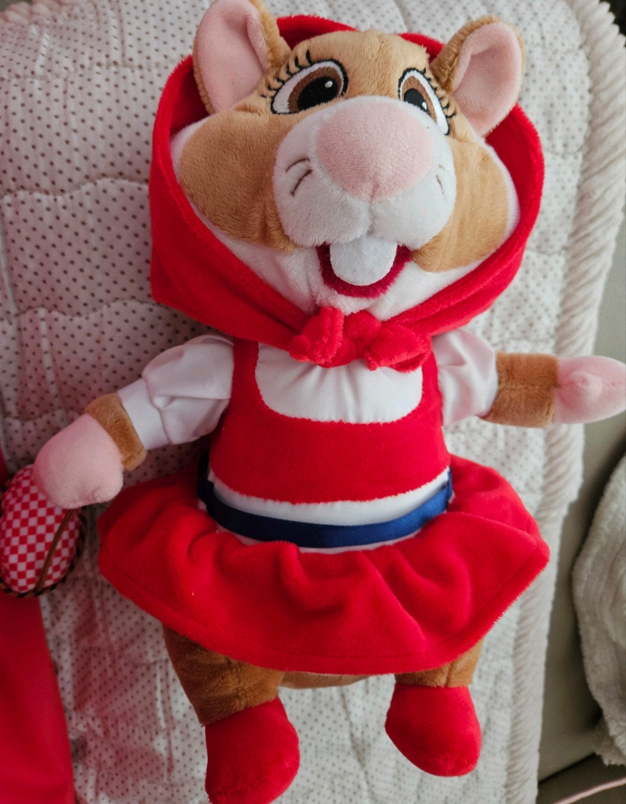 Efteling Albert Heijn Hamster Roodkapje Knuffel, Ophalen of Verzenden, Zo goed als nieuw, Beeldje of Poppetje
