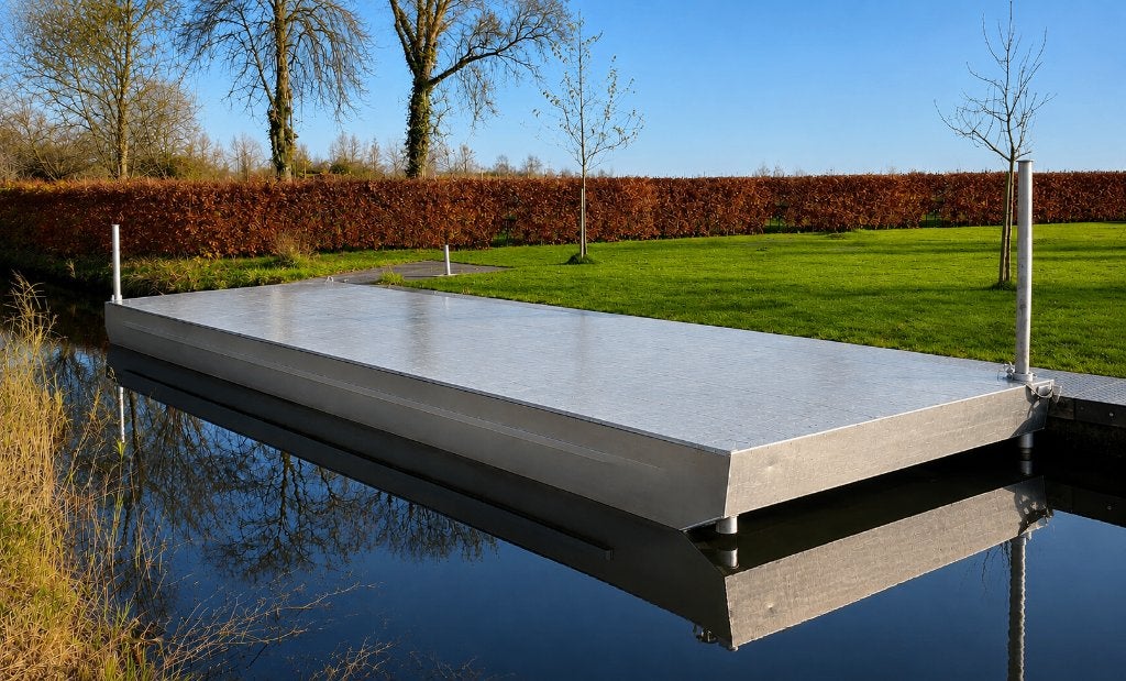 Te huur / koop  aluminium werkponton, dekschuit 10m1 x 3.0m1, Ophalen, Nieuw, Onderhoud en Reparatie