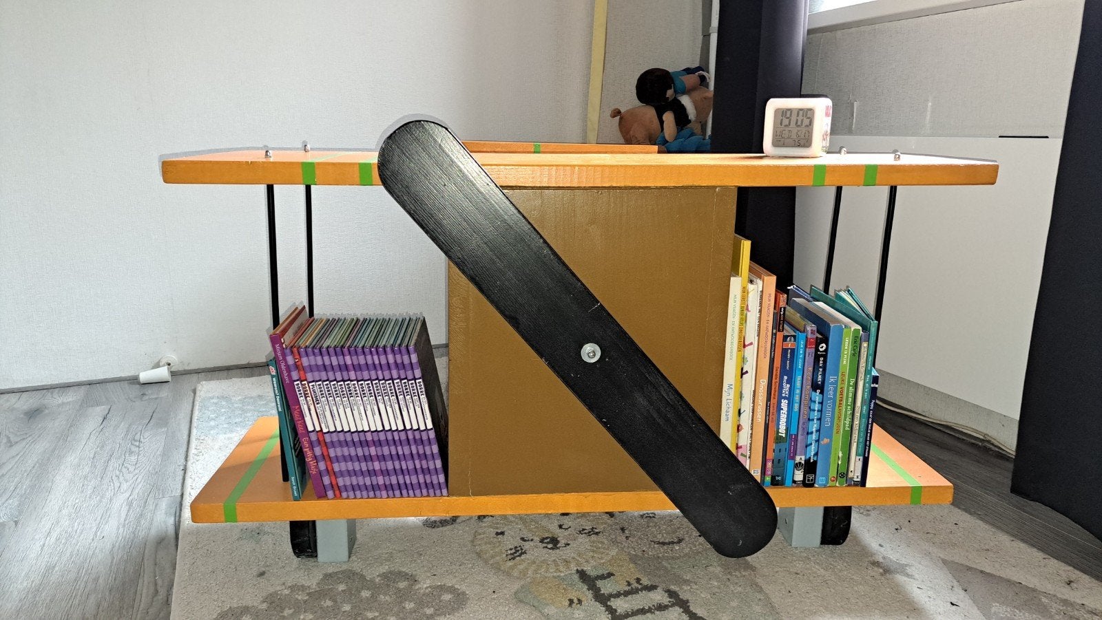 Unieke handgemaakte vliegtuig boekenkast speel bureau, Ophalen, Gebruikt, Overige typen