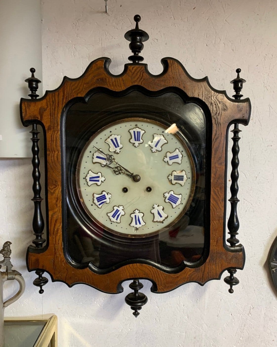 Klok vijf franse antieke biedermeier regulateur klokken, Ophalen of Verzenden