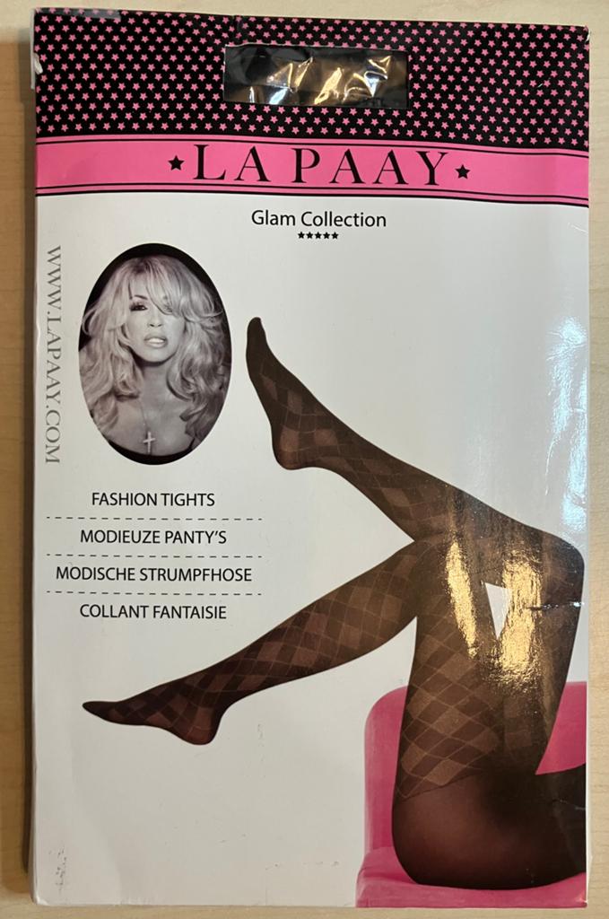 Panty, zwart geruit, maat 40-44, La Paay!, nieuw!, Zwart, La Paay Glam Collectie, Nieuw, Maat 40/42 (M)