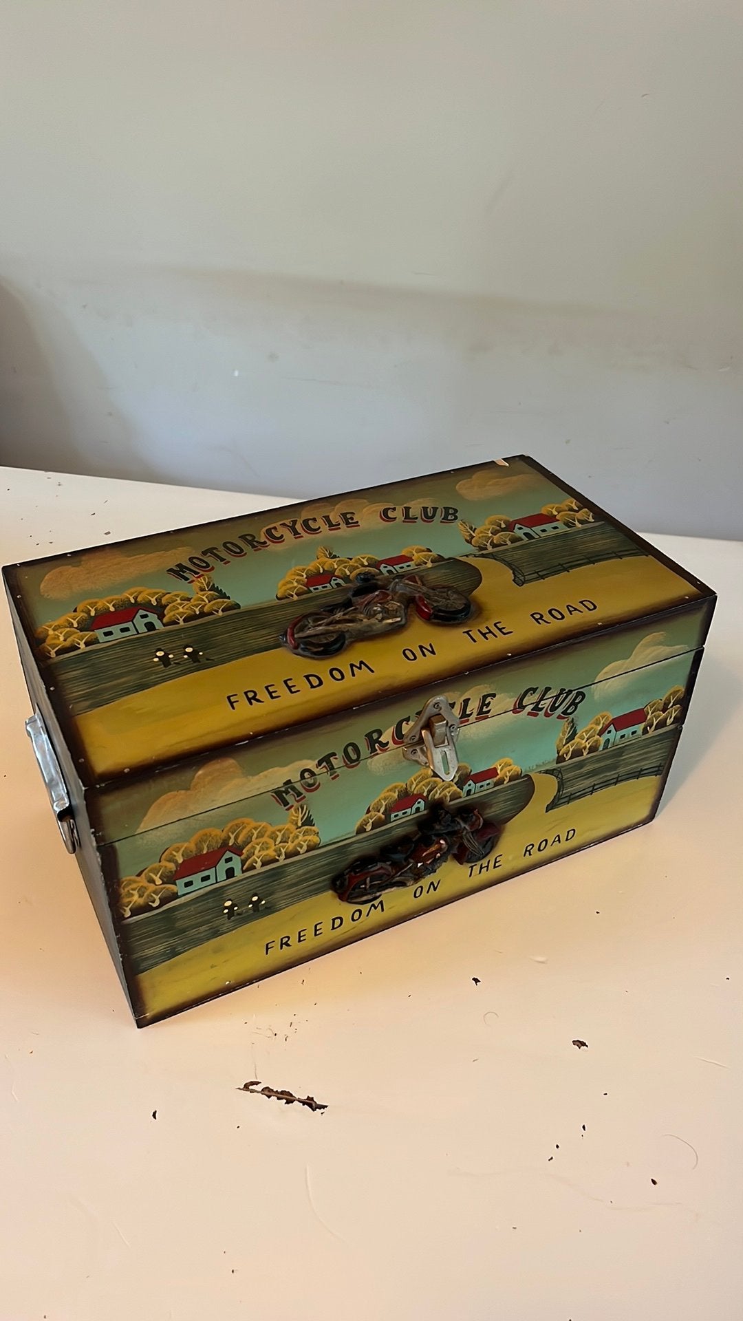Houten kist met motor, Ophalen, Zo goed als nieuw, Motoren