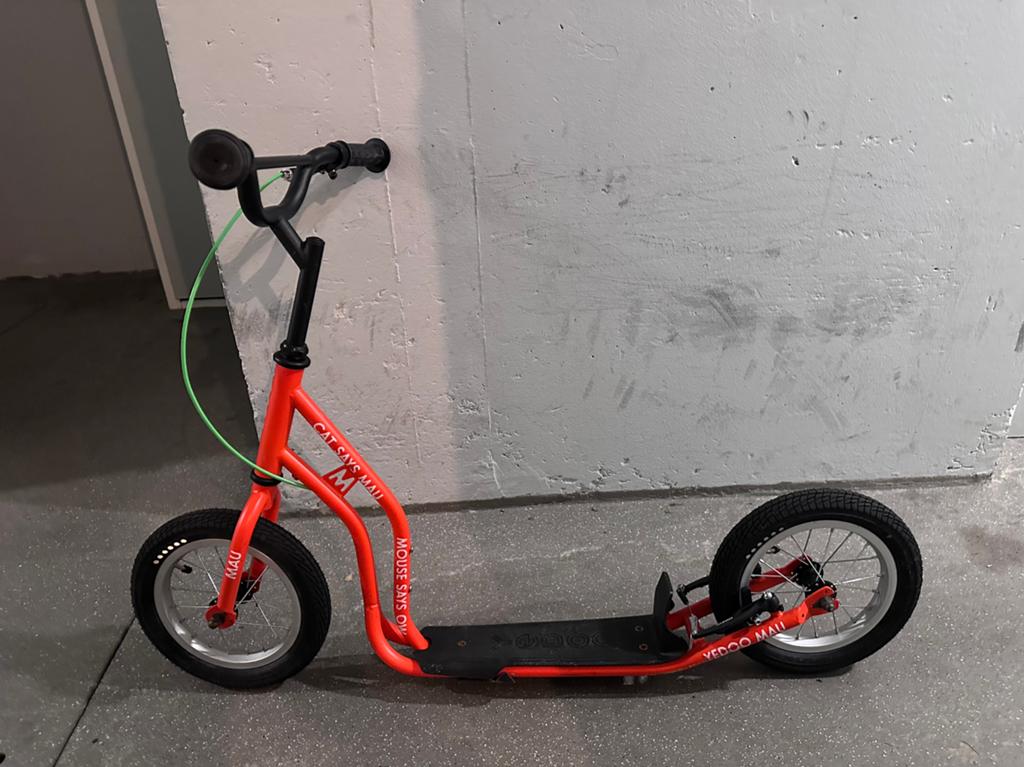 Yedoo Mau Kickbike - Oranje Step voor Kinderen, Fietsen en Brommers, Steps, Ophalen of Verzenden, Gebruikt, Kickbike