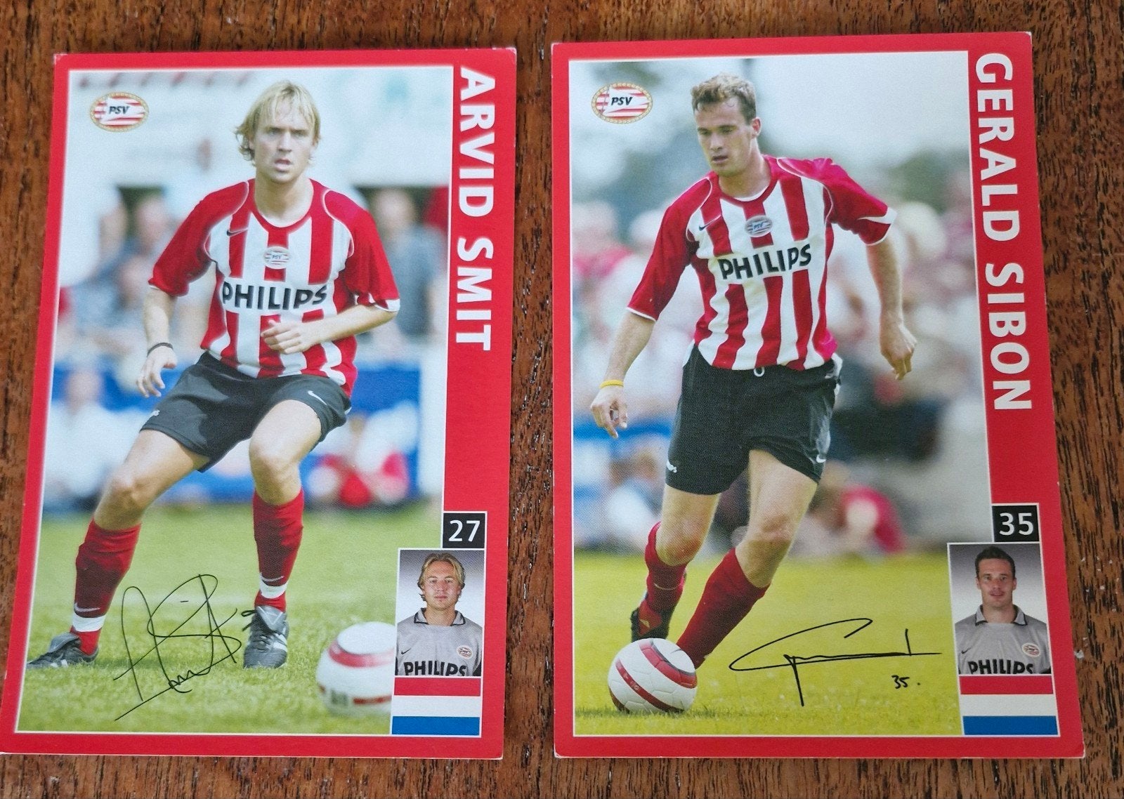 PSV Spelerskaarten 2004/2005: Smit & Sibon, Ophalen of Verzenden, Zo goed als nieuw, PSV, Spelerskaart