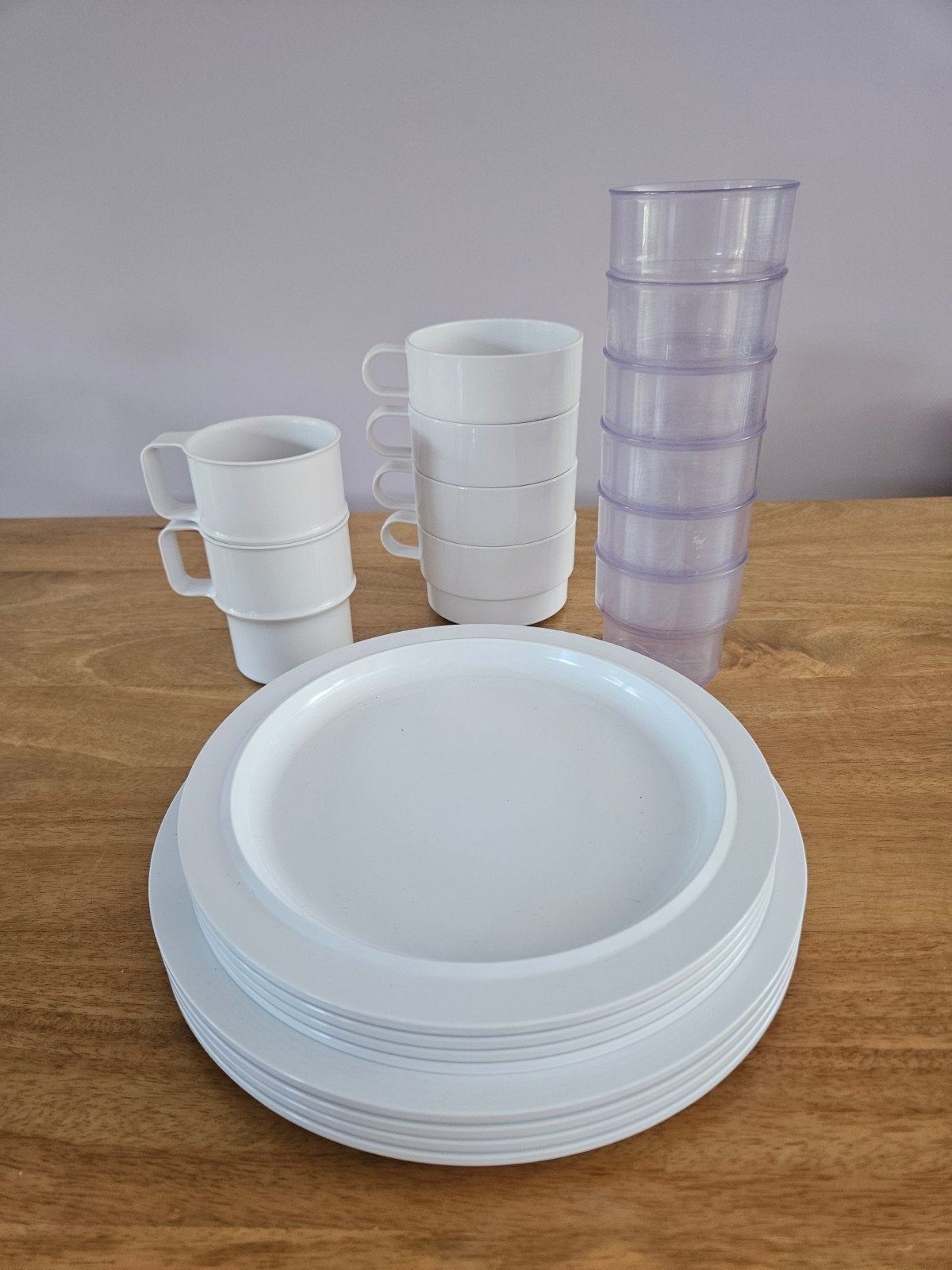 20 delig Mepal Rosti servies set - borden, koppen, glazen, Caravans en Kamperen, Kampeeraccessoires, Ophalen of Verzenden, Gebruikt