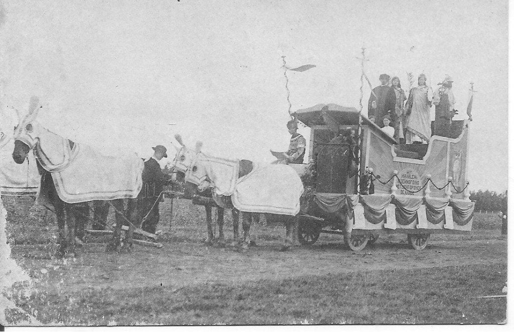 Historisch-allegorische optocht Groningen 1913, Verzamelen, Ophalen of Verzenden, Voor 1920, Ongelopen, Groningen
