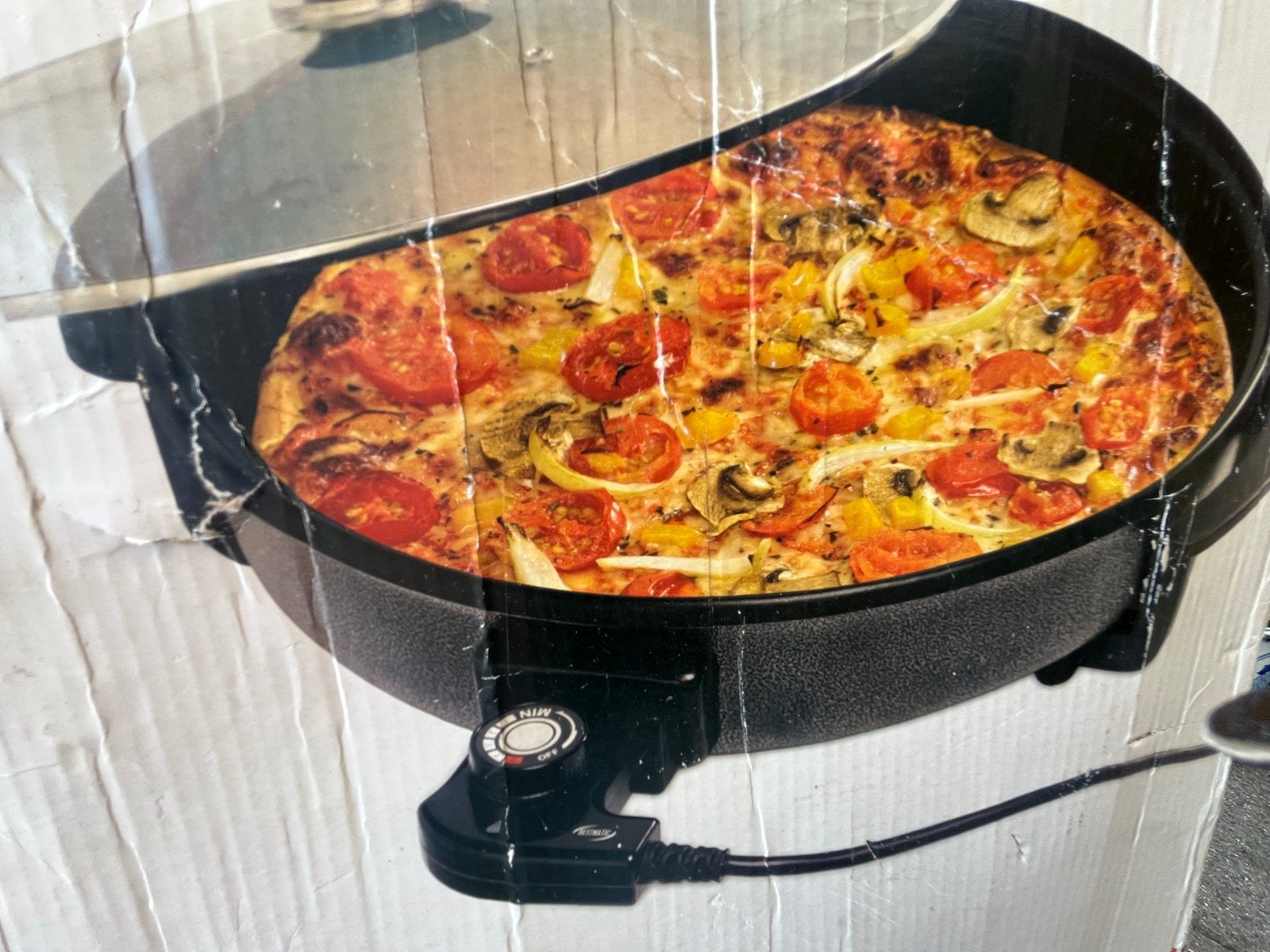 Bestmatic Pizzapan - Ideaal voor op de camping!, Ophalen, Gebruikt