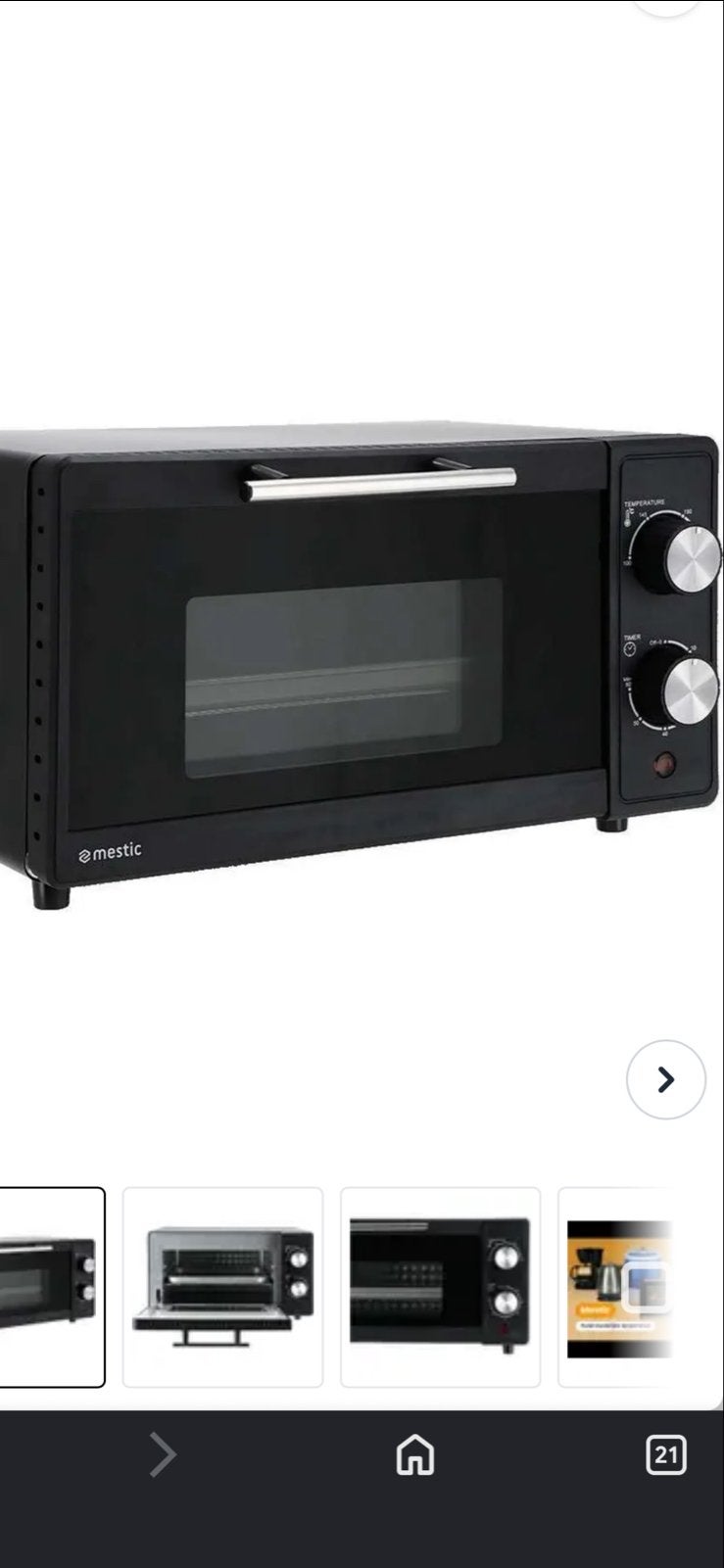 Mestic Mini-oven 9 liter - Compact en Thermisch Beveiligd, Witgoed en Apparatuur, Ovens, Ophalen, Gebruikt, Mini-oven