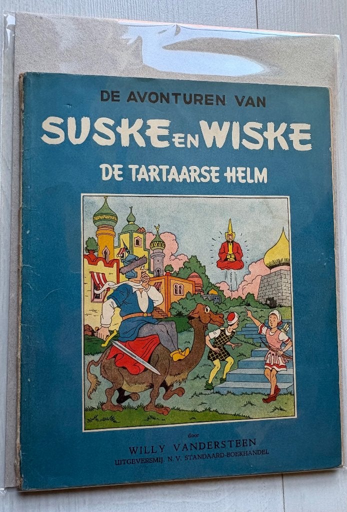 Suske en Wiske Blauwe Reeks Tartaarse Helm, Boeken, Eén stripboek, Ophalen of Verzenden, Gelezen, Willy Vandersteen