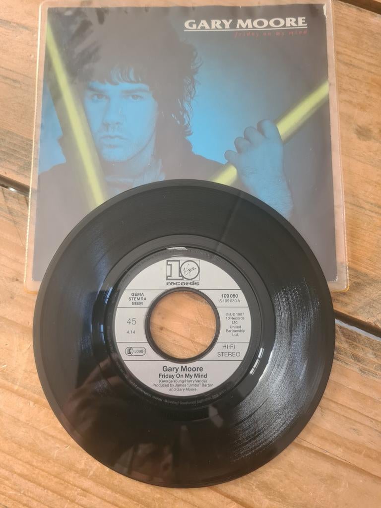 Gary Moore friday on my mind nieuwstaat, Ophalen of Verzenden, Zo goed als nieuw, 7 inch