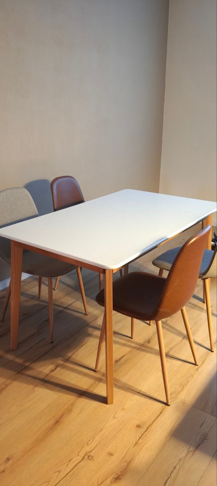 Jysk complete set ettafel met stoelen (Met spoed weg!!), Ophalen, Gebruikt, 100 tot 150 cm, 50 tot 100 cm