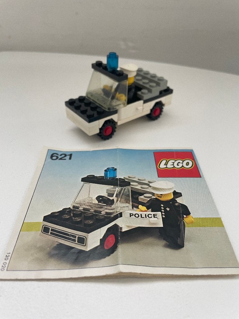 Lego 621 politieauto - police car, Gebruikt, Lego, Ophalen of Verzenden, Complete set