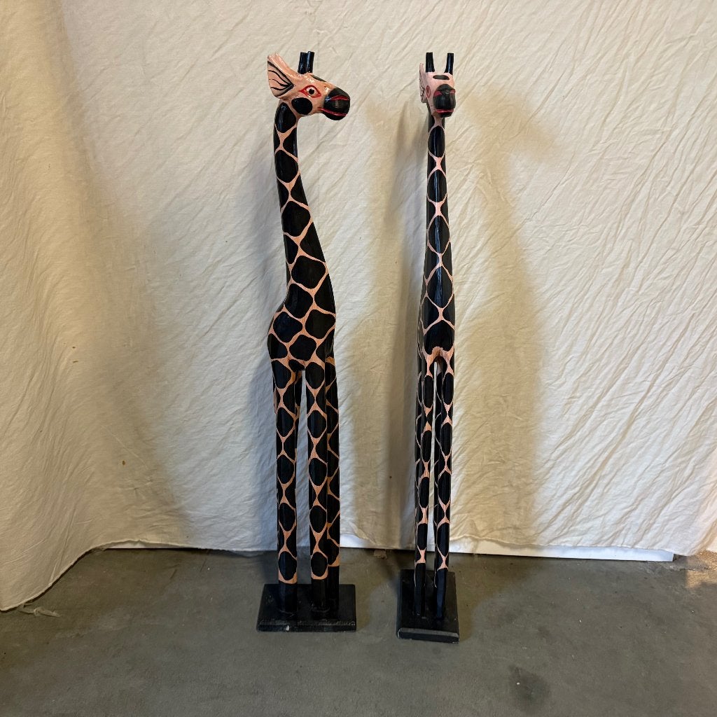houten giraffe 60 t/m 200 cm hoog - handwerk - Bij TTM Wonen, Huis en Inrichting, Woonaccessoires | Overige, TTM Wonen, Meubels – (Perzische) Tapijten en Woonaccessoires