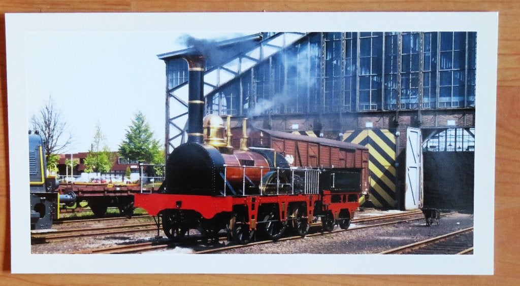 Grote kaart Eerste stoomlocomotief "De Arend" ( trein ), Ophalen of Verzenden, Voor 1920, Noord-Brabant