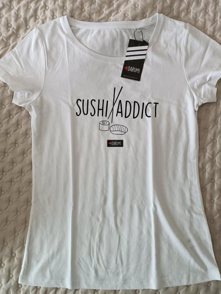 Sushi addict, t-shirt nieuw. Maat M. Merk #darum!, Kleding | Dames, Ophalen, Nieuw, Korte mouw