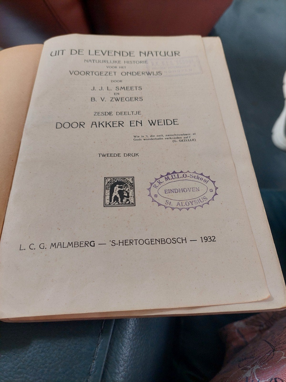 oud biologie boekje 1932  5 euro, Antiek en Kunst, Ophalen of Verzenden