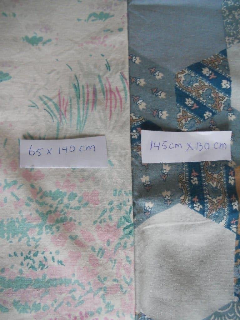 restant lappen (gordijn) stof + 100 gordijnhaakjes, Overige materialen, Gebruikt, Overige kleuren, Ophalen of Verzenden