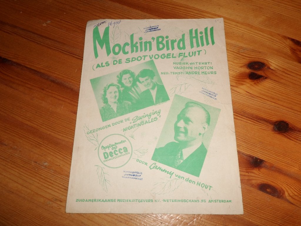 Mockin bird hill - v. Horton / a. Meurs, Gebruikt, Gitaar, Ophalen of Verzenden, Artiest of Componist
