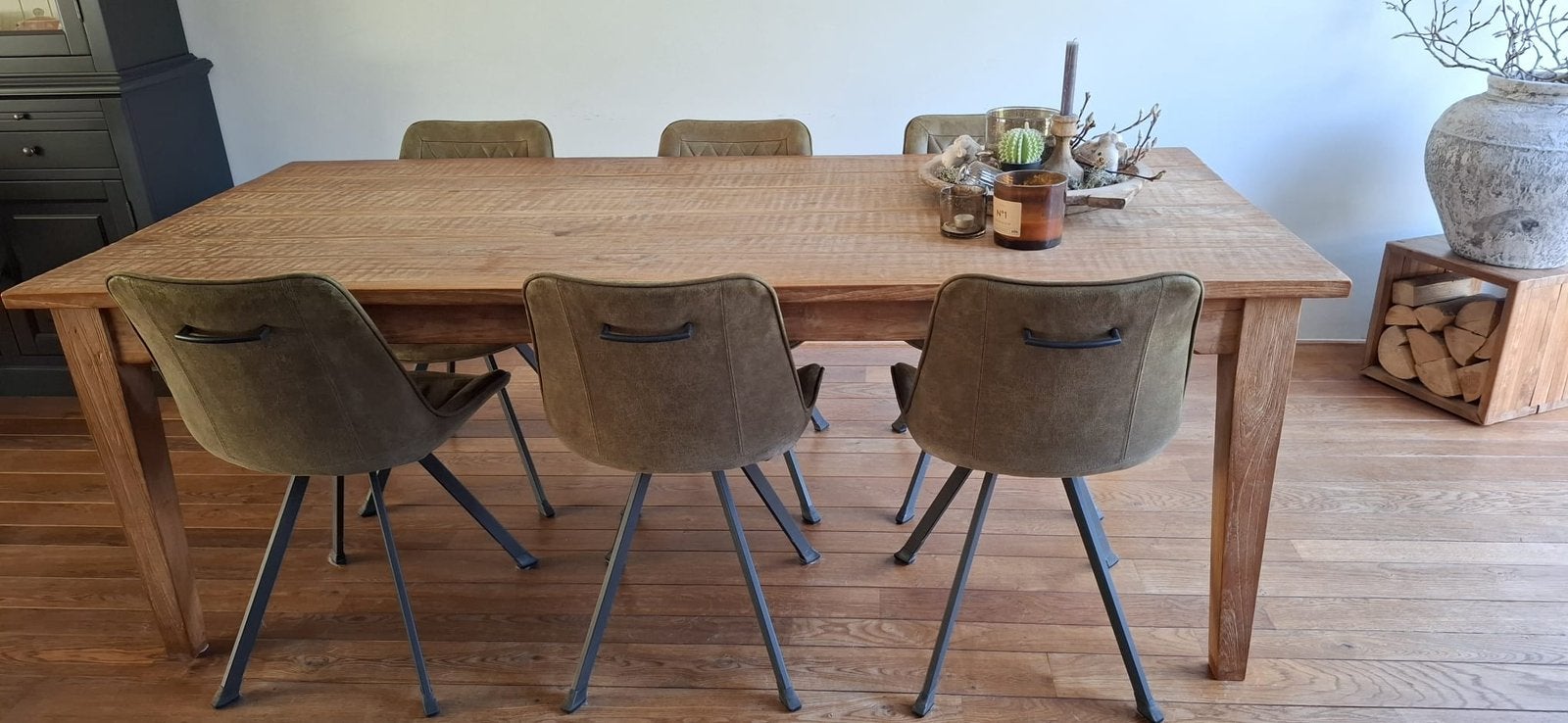 6 eetkamer stoelen, Ophalen, Zo goed als nieuw