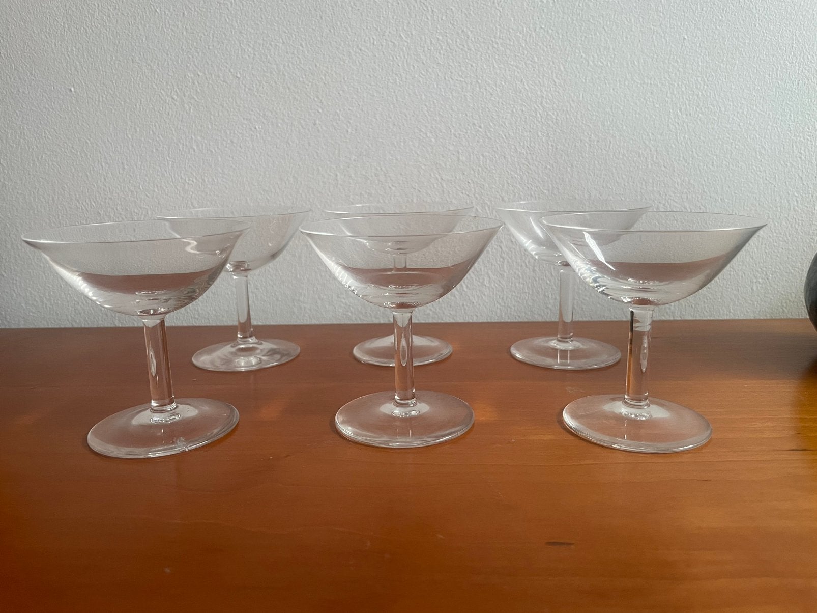 K.P.C. de Bazel: 6 likeurcoupes model 'D Leerdam 1917/1952*), Ophalen of Verzenden, Gebruikt, Overige typen