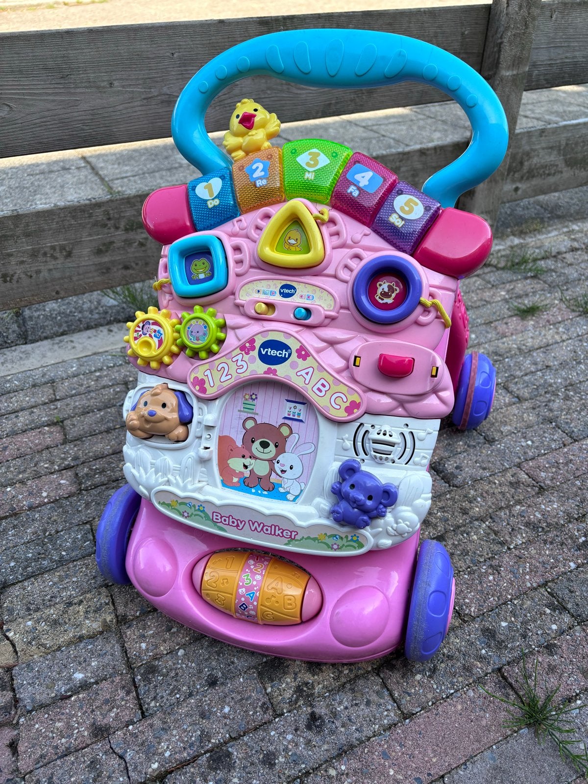 VTech Baby Walker - Roze (telefoon/deurtje ontbreken), Ophalen, Gebruikt, Overige typen, Met geluid