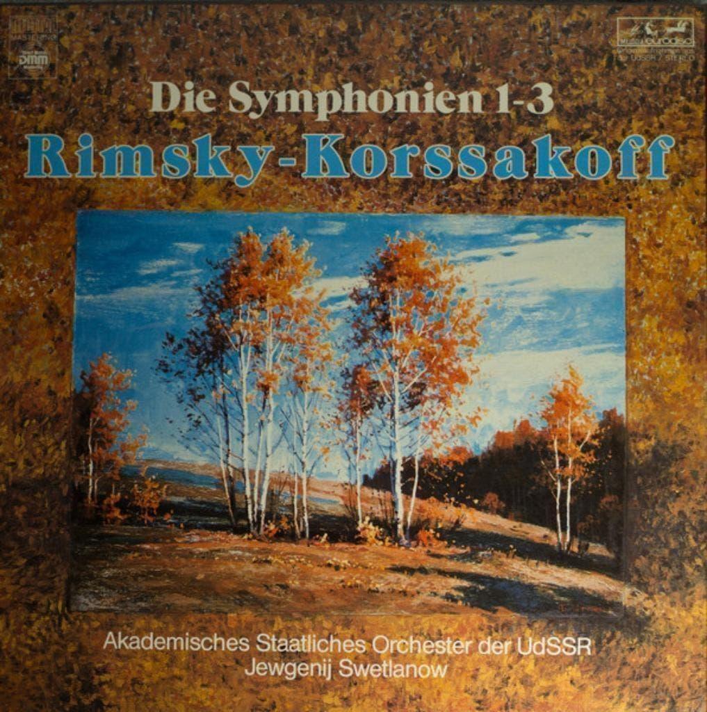 Rimsky-Korssakoff Swetlanow Die Symphonien 1-3 3LP BOX, Cd's en Dvd's, Vinyl | Klassiek, Kamermuziek, Ophalen of Verzenden, Zo goed als nieuw