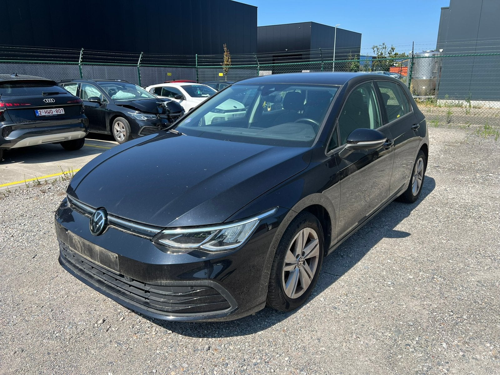 Vw Golf 8 / 1.0 TFSI 110 Pk / 2022 / 95613 Km / schadewagen, Auto diversen, Schadeauto's, Ophalen, Volkswagen, Zwart, Handgeschakeld